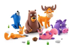 Hey Clay Forest Animals Air Dry Clay Modelling Kit Clearance
