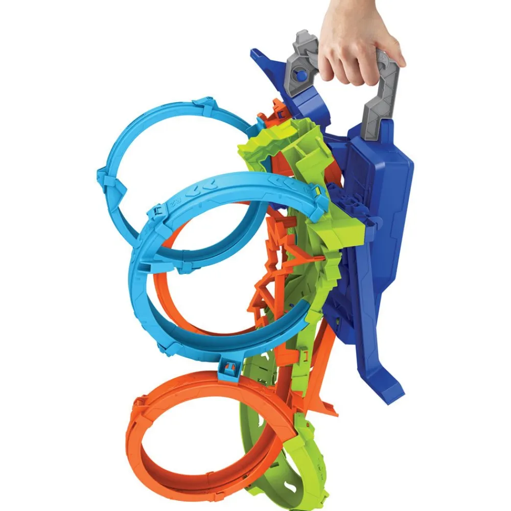 Hot Wheels ® 4-Loop Crash-Out™ Track Set New