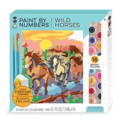 AR Bill Service (Bright Stripes LLC) iHeartArt Paint By Numbers Wild Horses Hot