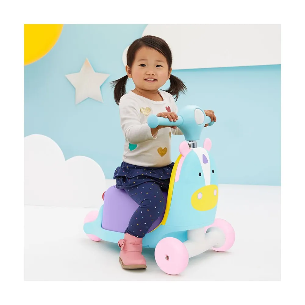 Skip Hop Inc. 3-in-1 Ride On Toy- Unicorn Clearance