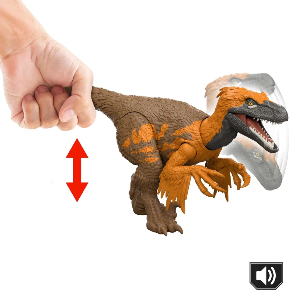 Mattel Canada Inc. JURASSIC WORLD Wild Rorar Utahraptor New