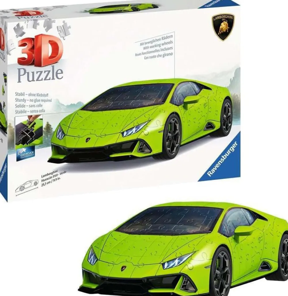 Ravensburger Lamborghini Huracan Verde 3D Puzzle Hot