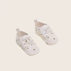 rise little earthling Leather Shoes 0-3m Antique White Clearance