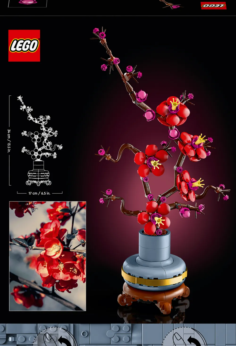 Lego Canada Inc. LEGO® Botanicals Plum Blossom Flower Decor Display Set 10369 Best