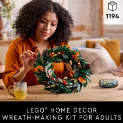 LEGO ® Botanicals Wreath-Making Kit, Holiday Home Decor Set 10340 Sale