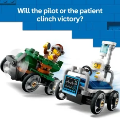 LEGO ® City Airplane vs. Hospital Bed Race Car 60459 Online