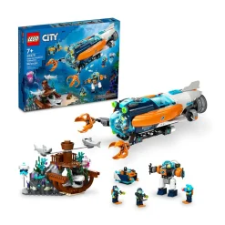 LEGO ® City Deep-Sea Explorer Submarine 60379 Building Toy Set (842 Pieces) Clearance