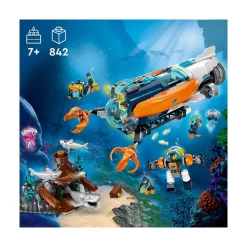 LEGO ® City Deep-Sea Explorer Submarine 60379 Building Toy Set (842 Pieces) Clearance