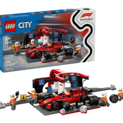 LEGO ® City F1® Pit Stop & Pit Crew with Ferrari Car 60443 Discount