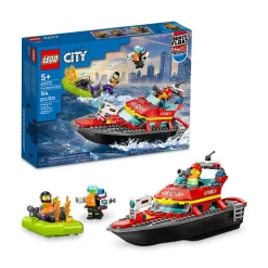 Lego Canada Inc. LEGO® City Fire Rescue Boat 60373 Building Toy Set (144 Pieces) Clearance
