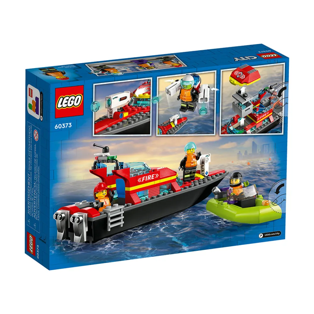Lego Canada Inc. LEGO® City Fire Rescue Boat 60373 Building Toy Set (144 Pieces) Clearance