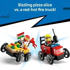 LEGO ® City Pizza vs. Fire Truck Race Car Pack 60458 Hot