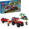 Lego Canada Inc. LEGO® City 4x4 Fire Truck with Rescue Boat Toy 60412 Best