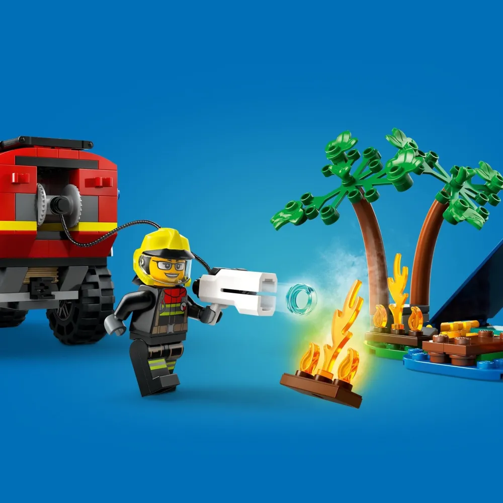 Lego Canada Inc. LEGO® City 4x4 Fire Truck with Rescue Boat Toy 60412 Best