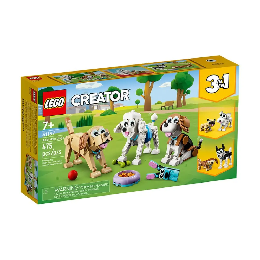 Lego Canada Inc. LEGO® Creator Adorable Dogs 31137 Building Toy Set (475 Pieces) Clearance