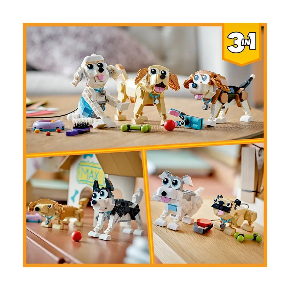 Lego Canada Inc. LEGO® Creator Adorable Dogs 31137 Building Toy Set (475 Pieces) Clearance