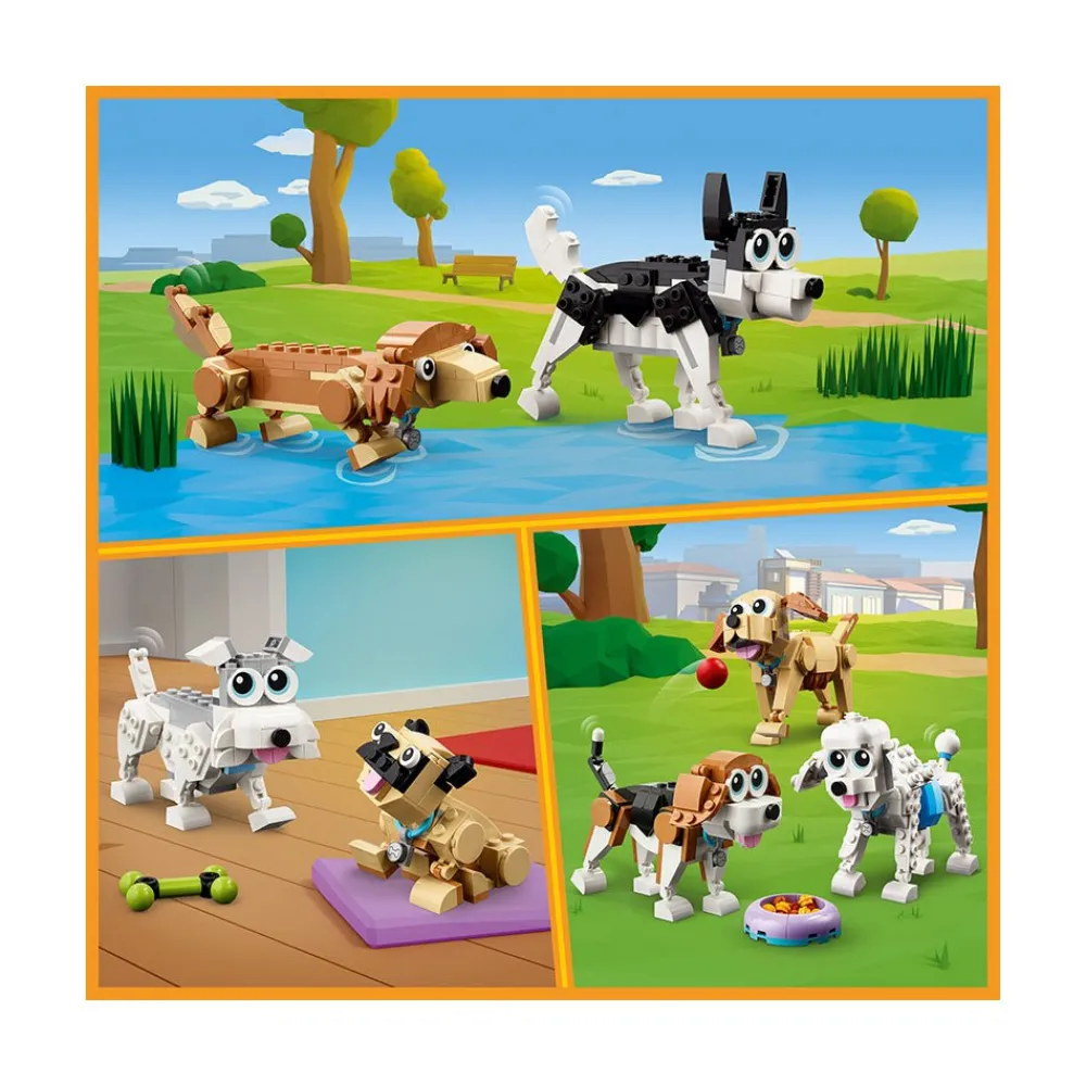 Lego Canada Inc. LEGO® Creator Adorable Dogs 31137 Building Toy Set (475 Pieces) Clearance