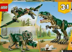 Lego Canada Inc. LEGO® Creator 3in1 T. rex, Dinosaur Toy for Kids 31151 Discount