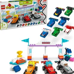 LEGO ® DUPLO® Town F1® Team Race Cars & Drivers 10445 Hot