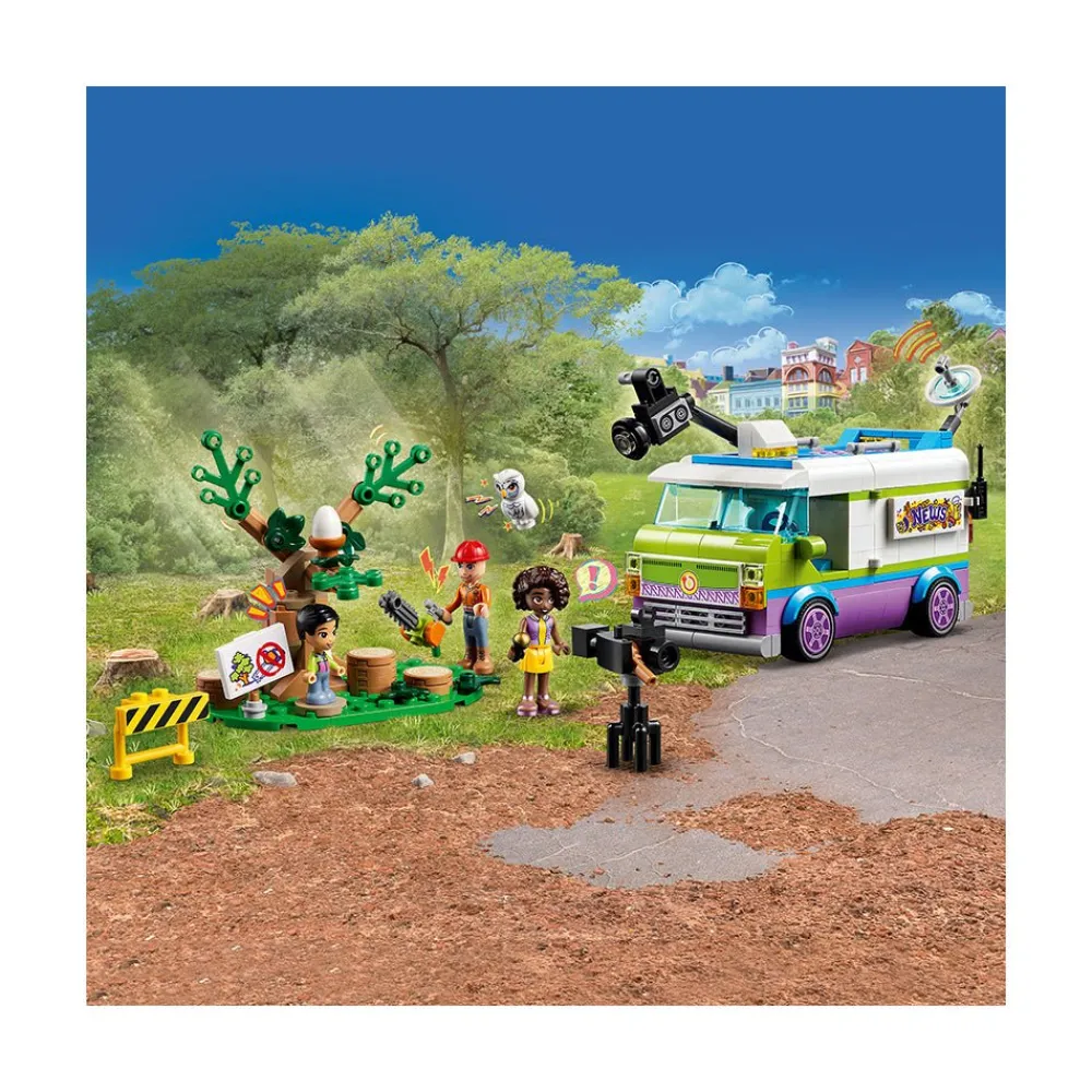 LEGO ® Friends Newsroom Van 41749 Building Toy Set (446 Pieces) Fashion