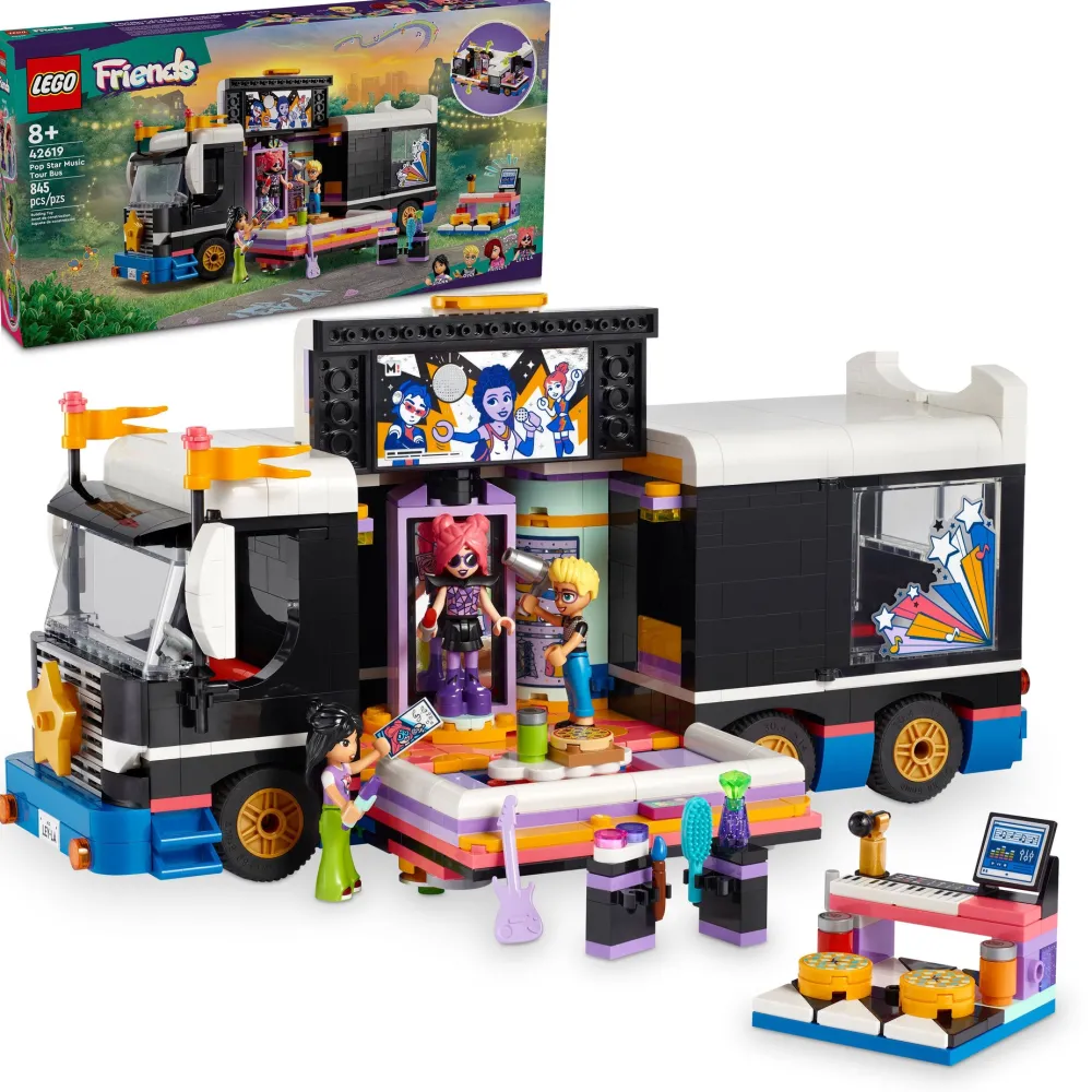 LEGO ® Friends Pop Star Music Tour Bus Toy 42619 Sale