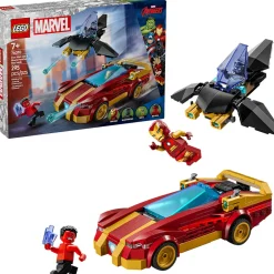 LEGO ® Iron Man Car & Black Panther vs. Red Hulk 76310 Sale