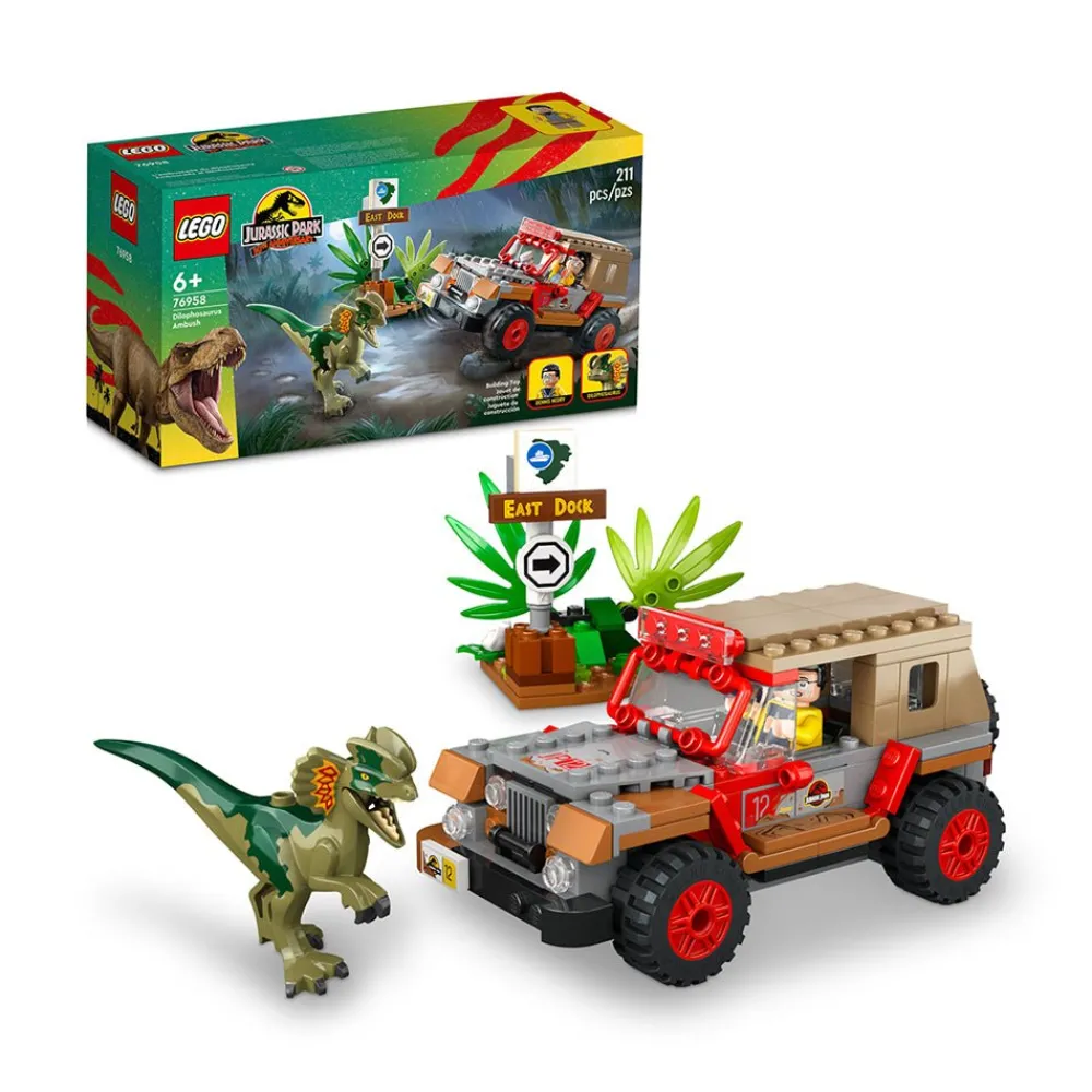 LEGO ® Jurassic Park Dilophosaurus Ambush 76958 Building Toy Set (211 Pieces) Online