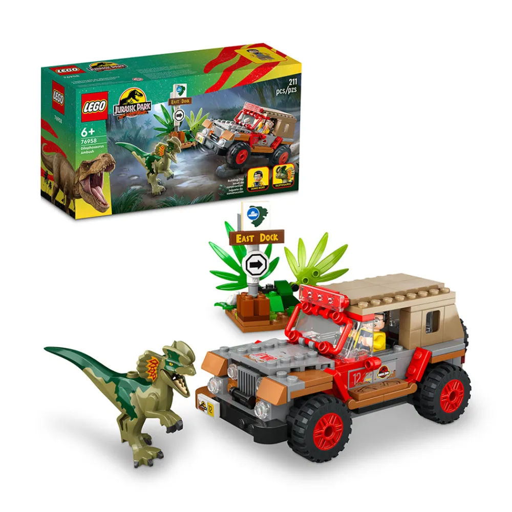 LEGO ® Jurassic Park Dilophosaurus Ambush 76958 Building Toy Set (211 Pieces) Online