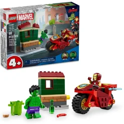 LEGO ® Marvel Iron Man with Bike and The Hulk Playset 76287 Fashion