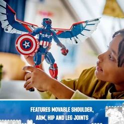 LEGO ® Marvel New Captain America Construction Figure 76296 New