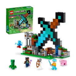 LEGO ® Minecraft® The Sword Outpost 21244 Building Toy Set (427 Pieces) Hot