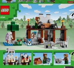 LEGO ® Minecraft® The Wolf Stronghold Fortress Playset 21261 Hot