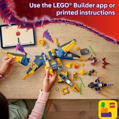 LEGO ® NINJAGO® Ras and Arin’s Super Storm Jet 71833 New
