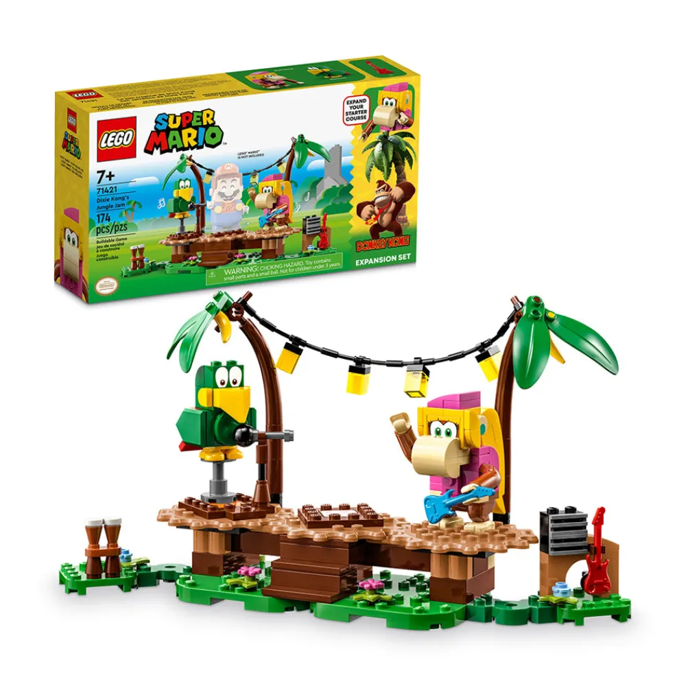 LEGO ® Super Mario™ Dixie Kong’s Jungle Jam Expansion Set 71421 Building Toy Set (174 Pieces) Best