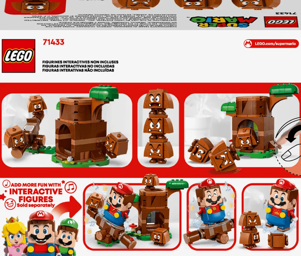 Lego Canada Inc. LEGO® Super Mario™ Goombas’ Playground Toy Playset 71433 New
