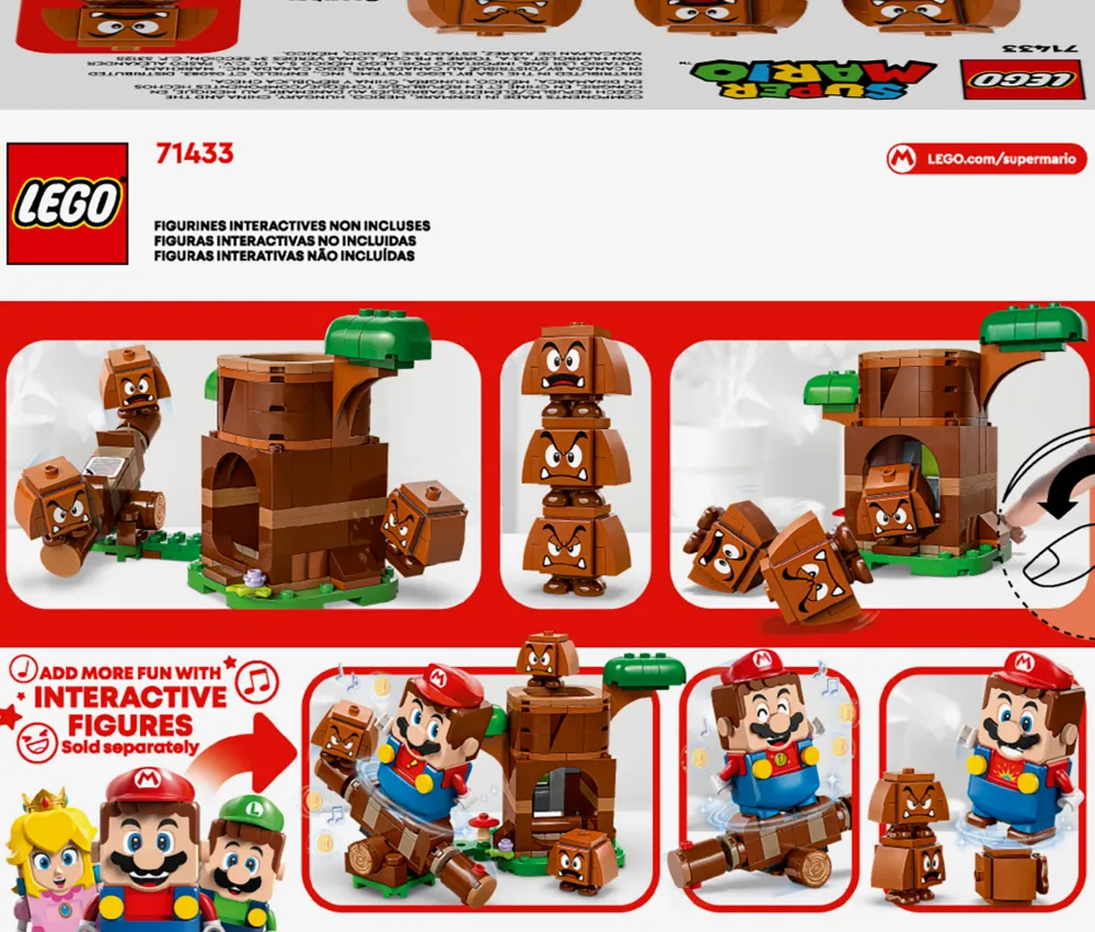 Lego Canada Inc. LEGO® Super Mario™ Goombas’ Playground Toy Playset 71433 New