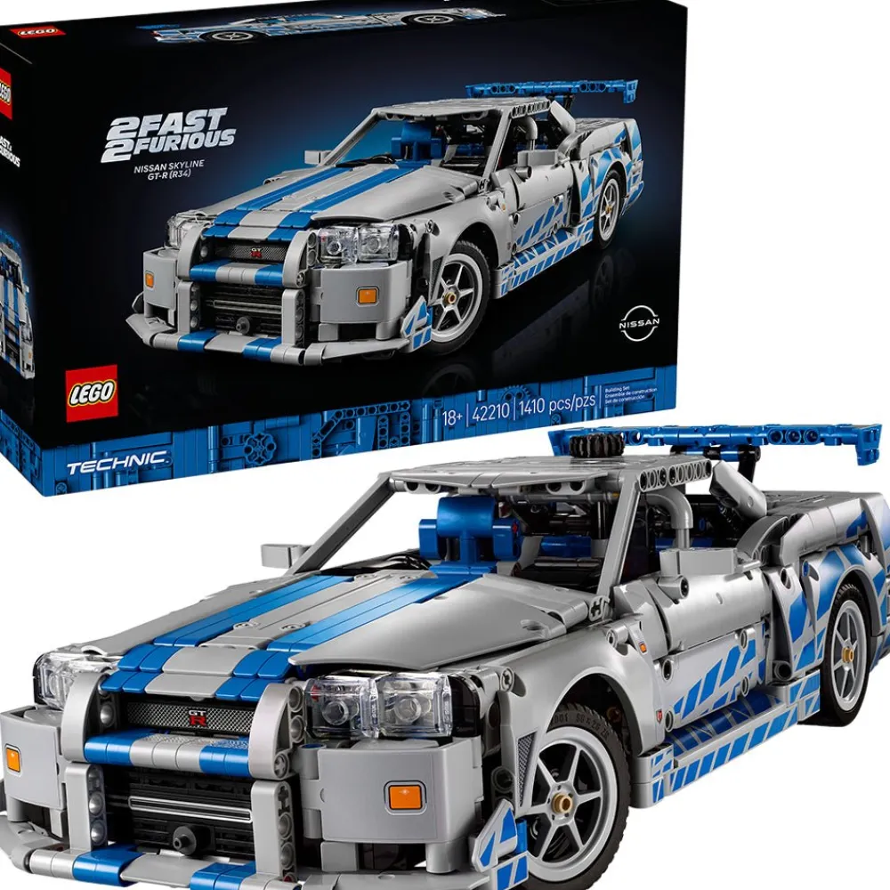 LEGO ® Technic™ 2 Fast 2 Furious Nissan Skyline GT-R (R34) Car 42210 Hot
