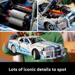 LEGO ® Technic™ 2 Fast 2 Furious Nissan Skyline GT-R (R34) Car 42210 Hot