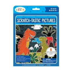 Bright Stripes Let's Craft Scratch-Tastic Pictures Assorted New