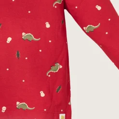 rise little earthling Long-Sleeve Tee Haute Red 9-12m Clearance