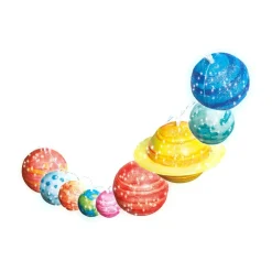 4M Industrial Development Limited 4M STEAM Powered Kids Solar System String Lights Fashion