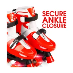 Madd Gear Zycom Quad Skates (J12-2Us) Red & Black Outlet