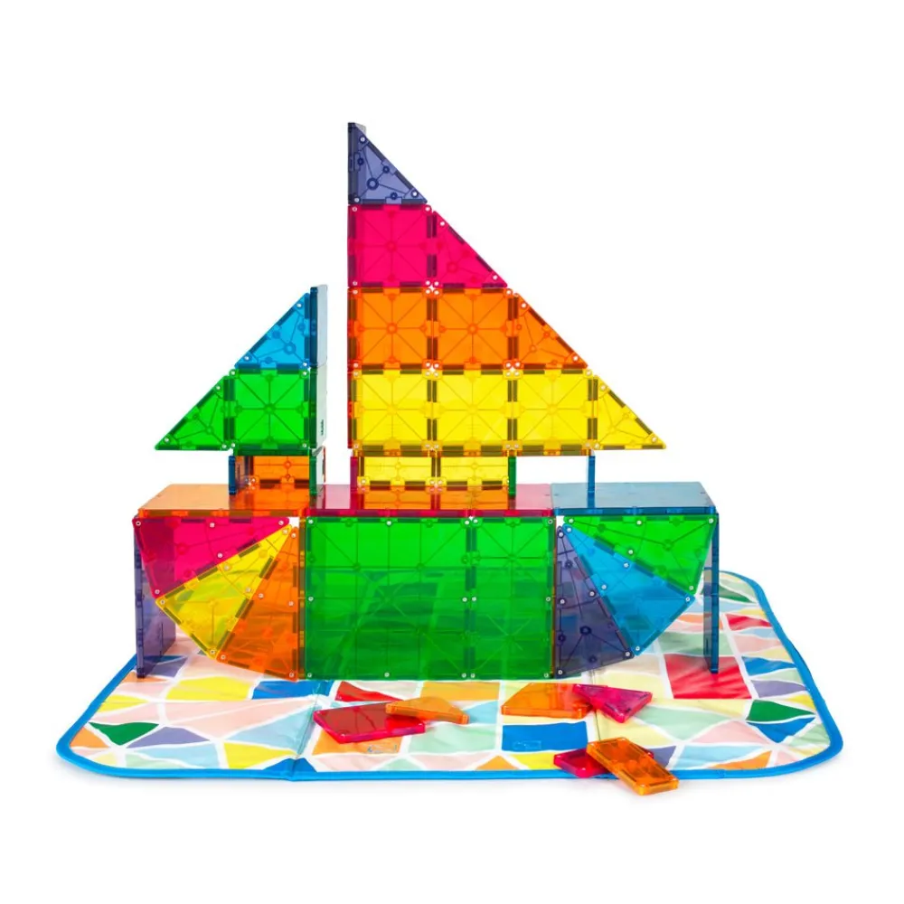 Magna-Tiles ® Storage Bin Bundle 84-Piece Magnetic Construction Set, The MOST COMPLETE Set From The OR Sale
