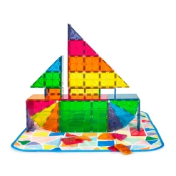 Magna-Tiles ® Storage Bin Bundle 84-Piece Magnetic Construction Set, The MOST COMPLETE Set From The OR Sale