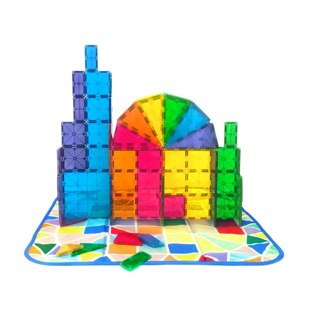 Magna-Tiles ® Storage Bin Bundle 84-Piece Magnetic Construction Set, The MOST COMPLETE Set From The OR Sale