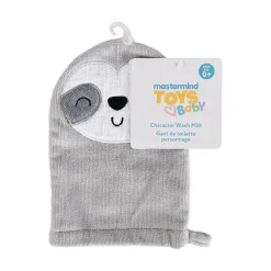 Mastermind Toys Baby Character Wash Mitt Sloth New