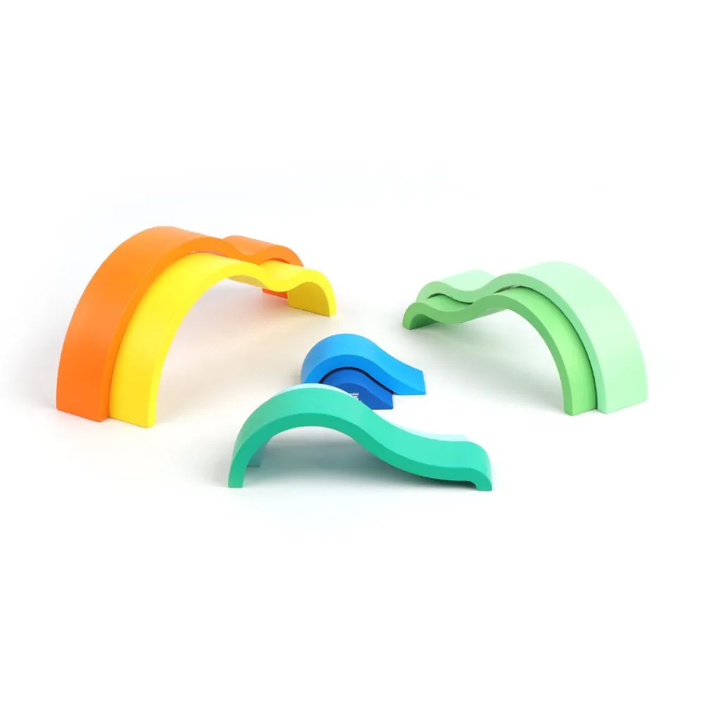 Mastermind Toys Baby Stacking Wave Puzzle 8 Pieces Clearance