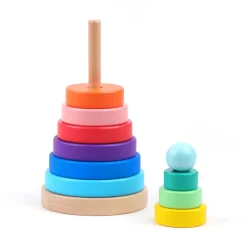 Mastermind Toys Baby Wooden Rainbow Stacker Online