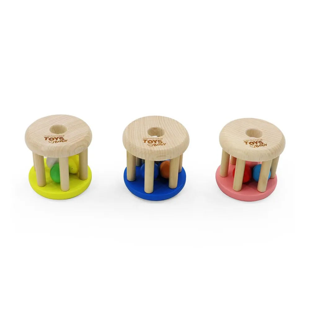 Mastermind Toys Baby Wooden Rattle Assorted New