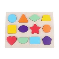 Mastermind Toys Baby Wooden Shape Sorter Puzzle 12 Pieces Best